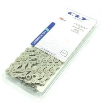 Corrente 10v Bike Cly Cromada 116elos C/power Link Mtb Speed