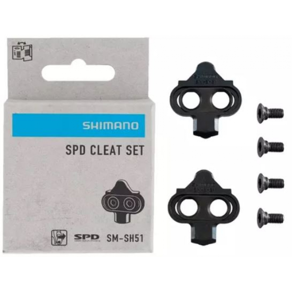 Taco De Pedal Shimano Mountain Bike Sh51 S/ Porca
