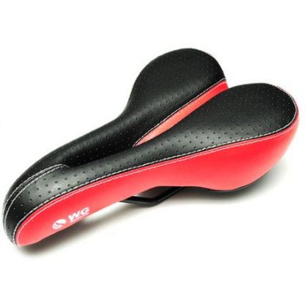 Selim WG Sports MTB Vazado Preto/Vermelho