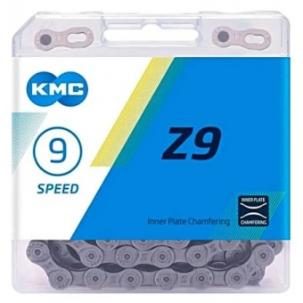CORRENTE KMC Z9 CINZA 116 ELOS C/ POWER LINK - 9V