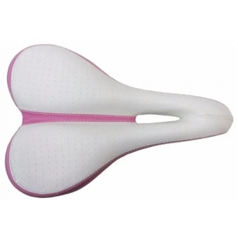 Selim WG Sports MTB Vazado Preto/Rosa