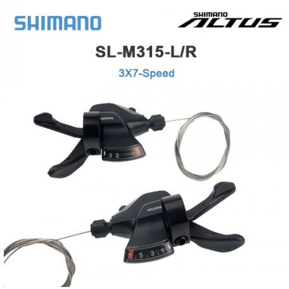 Par Alavanca Câmbio Shimano Altus M315 3x8v