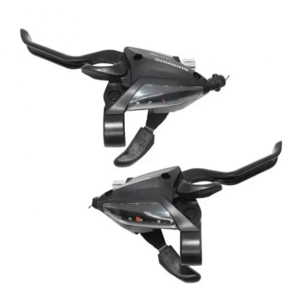 Par Alavanca Câmbio Shimano St-ef500 Ez Fire 3v 8v Dir/esq