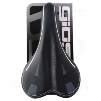 Banco Mtb Gios Gi-1201 Selim Courvin Preto branco. Confort