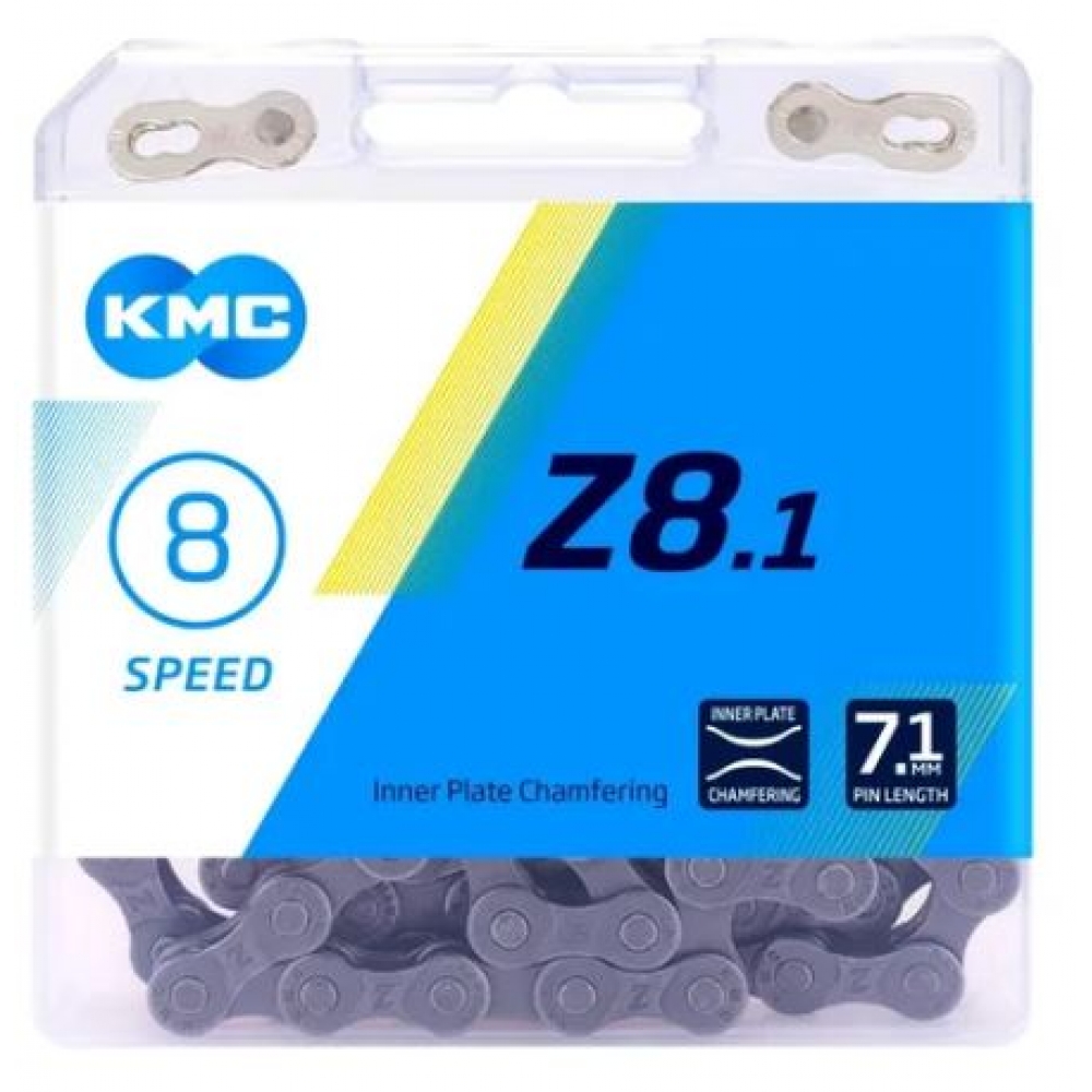 Corrente Kmc Z8.1 7v 8v Cinza 116l Elos C/ Power Link