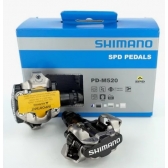 Pedal Shimano Pd-m520 Mtb Preto Com Tacos
